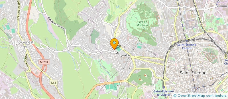 localisation de l'entreprise MADAME NATHALIE CADET  SAINT-ETIENNE