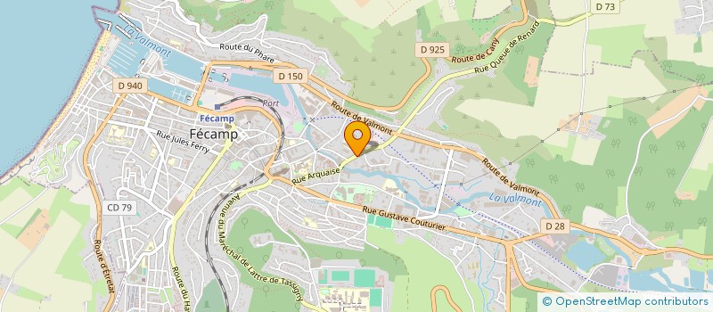 localisation de l'entreprise MADAME NATHALIE CADINOT  FECAMP