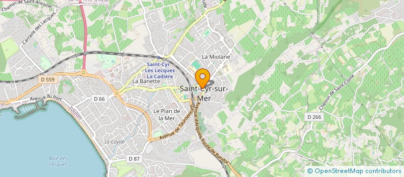 localisation de l'entreprise MADAME NATHALIE CAFFENNE à SAINT-CYR-SUR-MER