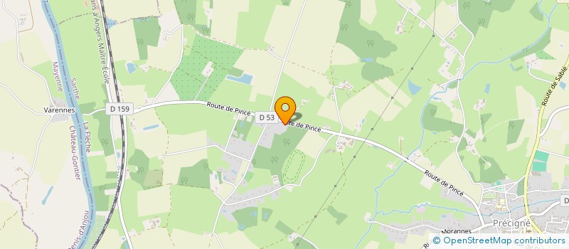 localisation de l'entreprise MADAME NATHALIE CAILLEAU  PRECIGNE