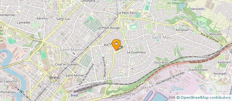 localisation de l'entreprise MADAME NATHALIE CAILLEUX à BREST