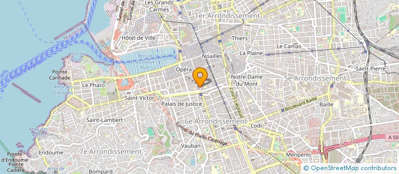 localisation de l'entreprise MADAME NATHALIE CAMPAGNOLO  MARSEILLE