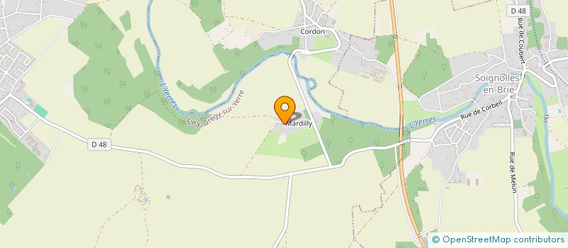 localisation de l'entreprise MADAME NATHALIE CANO  EVRY-GREGY-SUR-YERRE