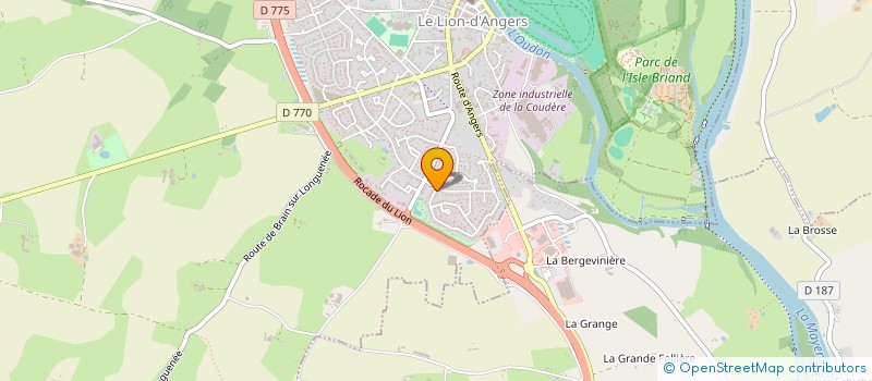 localisation de l'entreprise MADAME NATHALIE CAPPELLE à LE LION D'ANGERS