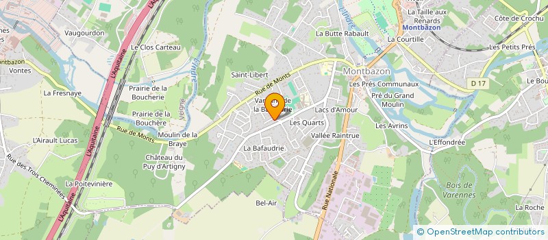 localisation de l'entreprise MADAME NATHALIE CARDOSO  MONTS