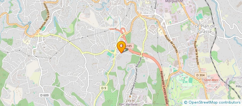 localisation de l'entreprise MADAME NATHALIE CARLAVAN  GRASSE