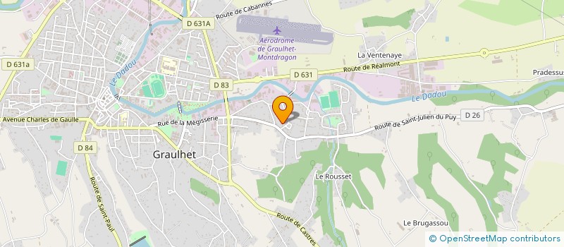 localisation de l'entreprise MADAME NATHALIE CARLES  GRAULHET