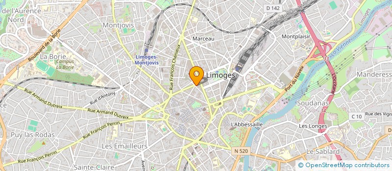 localisation de l'entreprise MADAME NATHALIE CAROL à LIMOGES