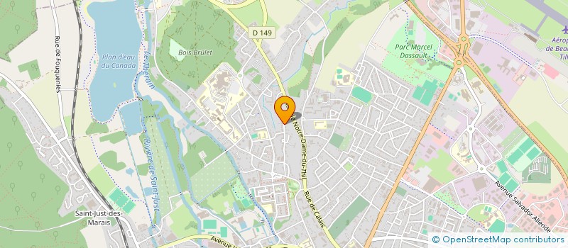 localisation de l'entreprise MADAME NATHALIE CARON  BEAUVAIS