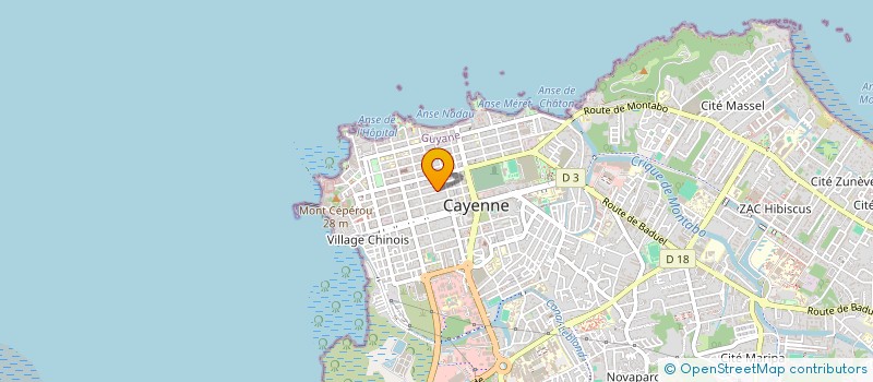 localisation de l'entreprise MADAME NATHALIE CARPENTIER  CAYENNE