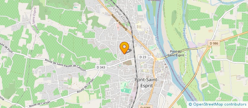 localisation de l'entreprise MADAME NATHALIE CARPIER  PONT-SAINT-ESPRIT