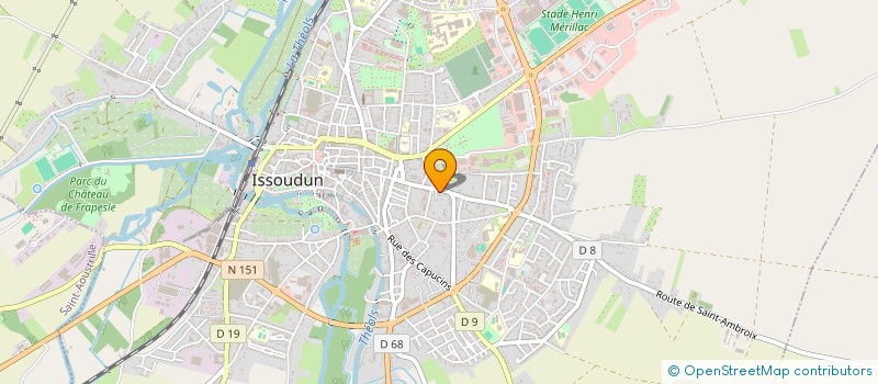localisation de l'entreprise MADAME NATHALIE CARTIER à ISSOUDUN