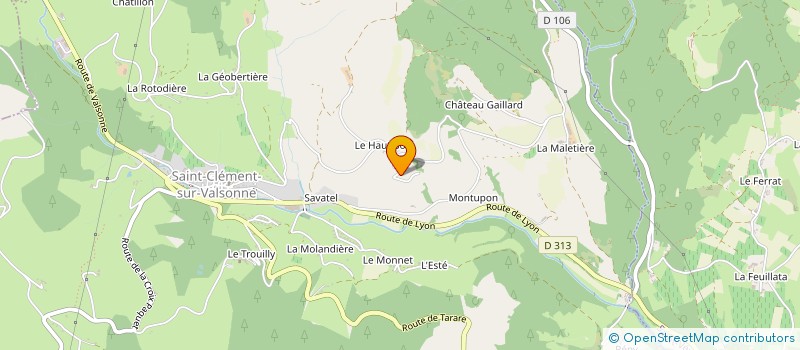 localisation de l'entreprise MADAME NATHALIE CARTIER  SAINT-CLEMENT-SUR-VALSONNE