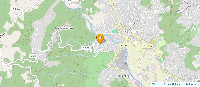 localisation de l'entreprise MADAME NATHALIE CASTELAIN  PEGOMAS