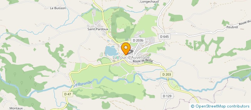 localisation de l'entreprise MADAME NATHALIE CATHAUD  LA TOUR-D'AUVERGNE