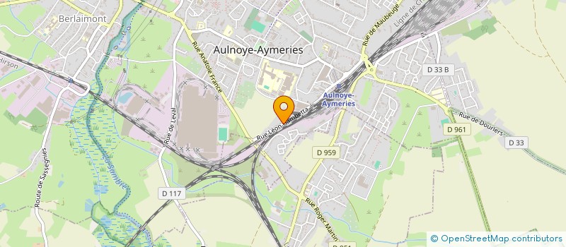 localisation de l'entreprise MADAME NATHALIE CATHERINE GUILLAIN  AULNOYE-AYMERIES