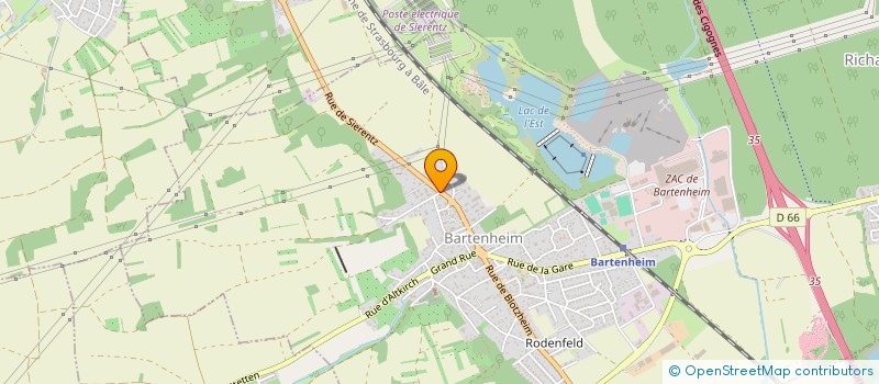 localisation de l'entreprise MADAME NATHALIE CATHERINE NOEL  BARTENHEIM