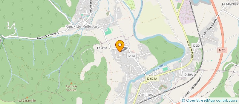 localisation de l'entreprise MADAME NATHALIE CAUJOLLE à VARILHES