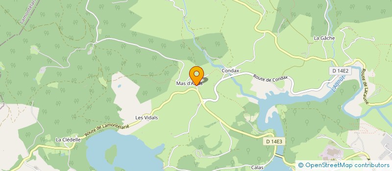 localisation de l'entreprise MADAME NATHALIE CAUQUIL  LA SALVETAT-SUR-AGOUT