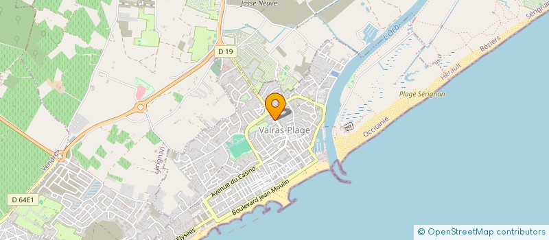 localisation de l'entreprise MADAME NATHALIE CAUQUIL  VALRAS-PLAGE