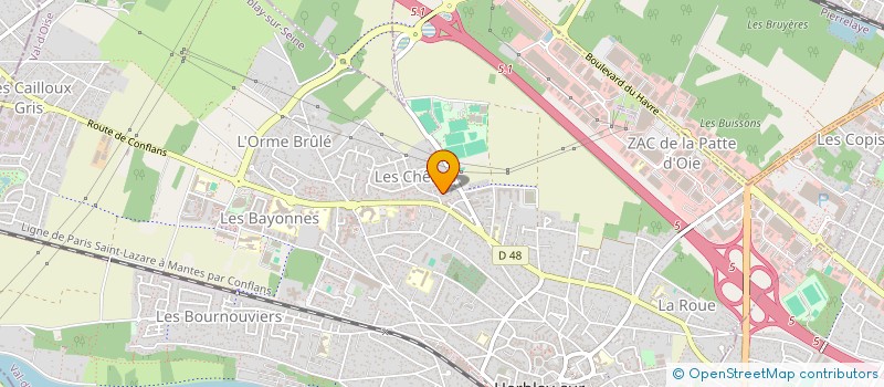 localisation de l'entreprise MADAME NATHALIE CAUSER  HERBLAY-SUR-SEINE