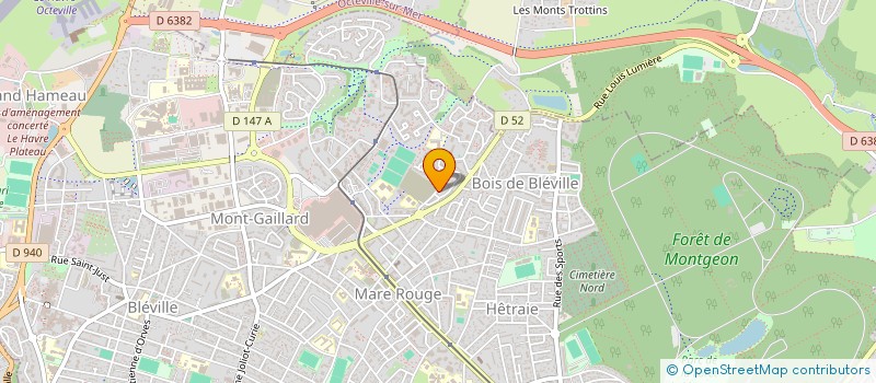 localisation de l'entreprise MADAME NATHALIE CAUUET  LE HAVRE