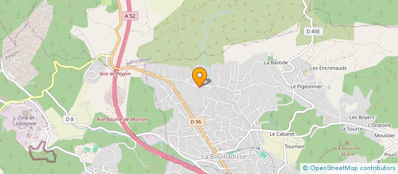 localisation de l'entreprise MADAME NATHALIE CAZALIS  LA BOUILLADISSE