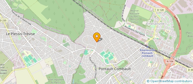 localisation de l'entreprise MADAME NATHALIE CAZALON à PONTAULT-COMBAULT