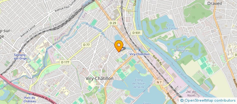 localisation de l'entreprise MADAME NATHALIE CELMA à VIRY-CHATILLON