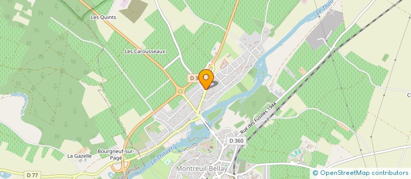 localisation de l'entreprise MADAME NATHALIE CHABILAND  MONTREUIL-BELLAY