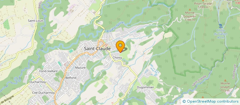 localisation de l'entreprise MADAME NATHALIE CHABROLLES à SAINT-CLAUDE