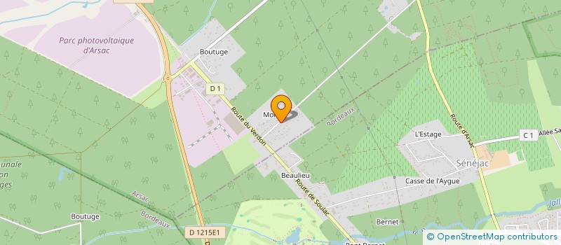 localisation de l'entreprise MADAME NATHALIE CHAINAT  ARSAC