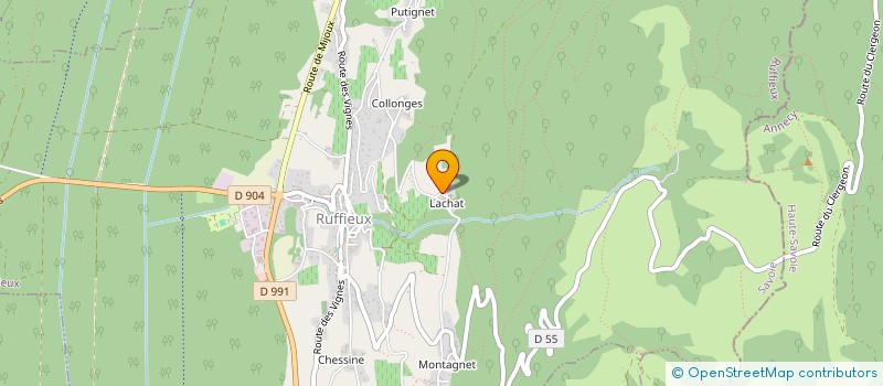 localisation de l'entreprise MADAME NATHALIE CHAMBON  RUFFIEUX