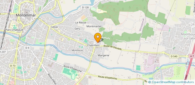 localisation de l'entreprise MADAME NATHALIE CHAMBON  MONTELIMAR