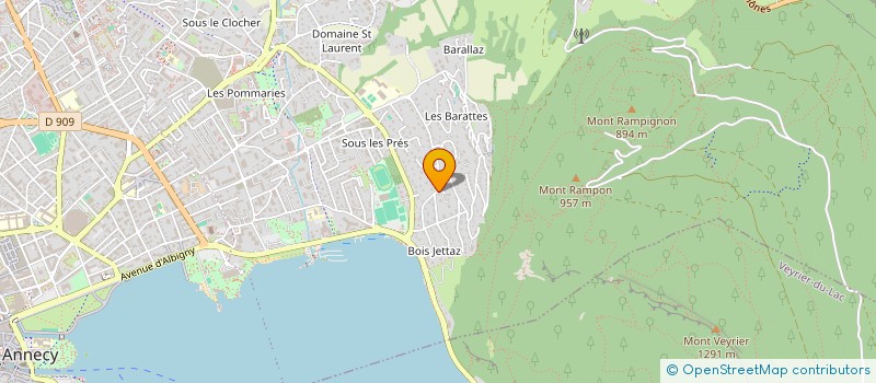 localisation de l'entreprise MADAME NATHALIE CHAMEAU  ANNECY