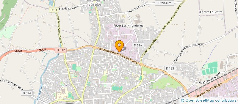 localisation de l'entreprise MADAME NATHALIE CHAMPEY  MOURS-SAINT-EUSEBE