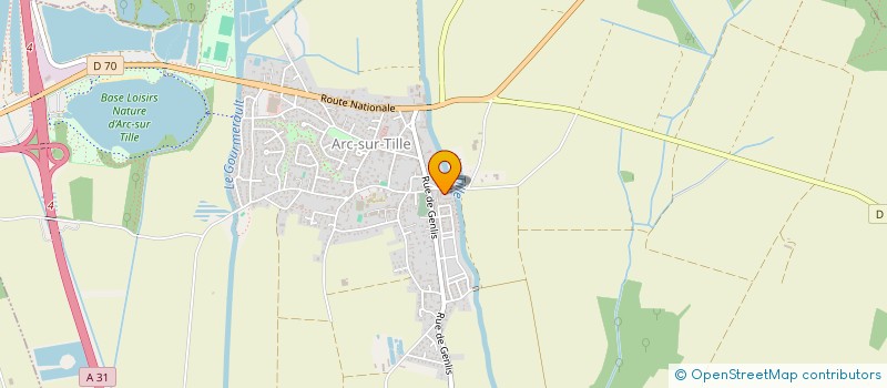 localisation de l'entreprise MADAME NATHALIE CHANLON  ARC-SUR-TILLE