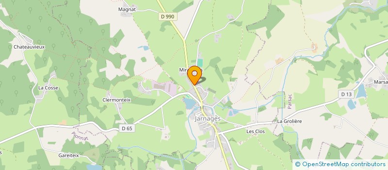 localisation de l'entreprise MADAME NATHALIE CHANTEREAU  JARNAGES