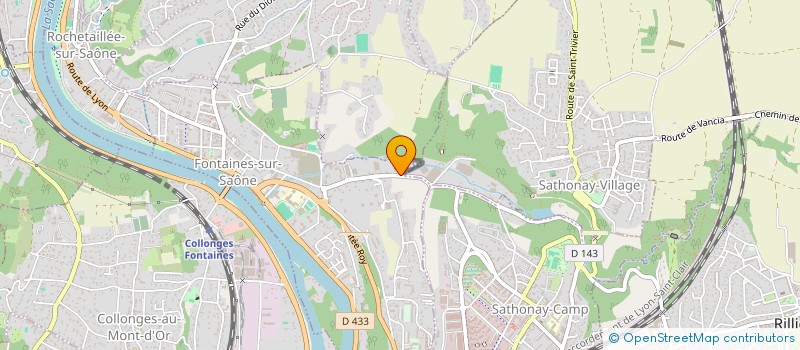 localisation de l'entreprise MADAME NATHALIE CHANUT  FONTAINES-SUR-SAONE