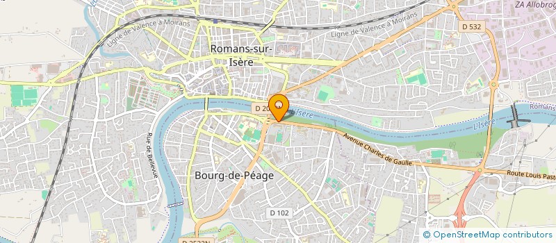 localisation de l'entreprise MADAME NATHALIE CHAPEL  BOURG-DE-PEAGE