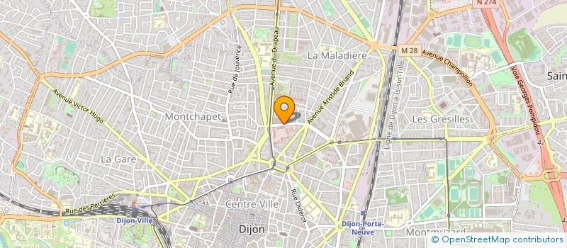 localisation de l'entreprise MADAME NATHALIE CHAPPAT à DIJON