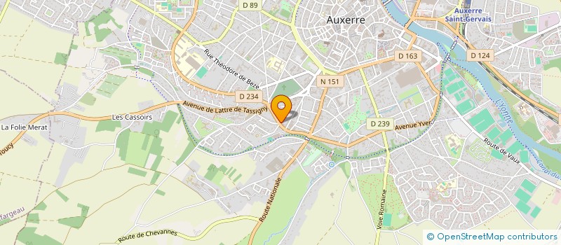 localisation de l'entreprise MADAME NATHALIE CHAPPAZ à AUXERRE