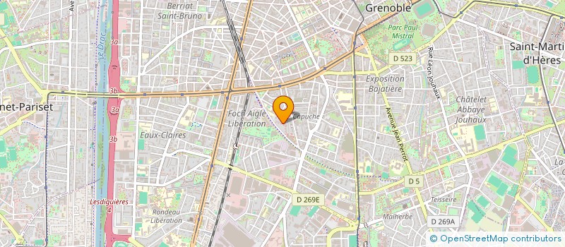 localisation de l'entreprise MADAME NATHALIE CHAPUIS à GRENOBLE