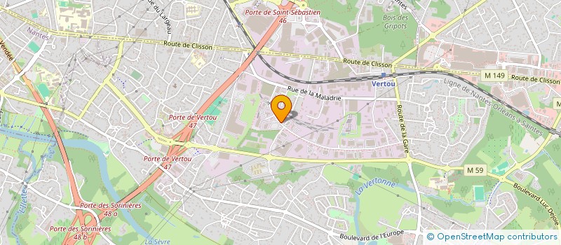 localisation de l'entreprise MADAME NATHALIE CHARBONNEAU à SAINT-SEBASTIEN-SUR-LOIRE