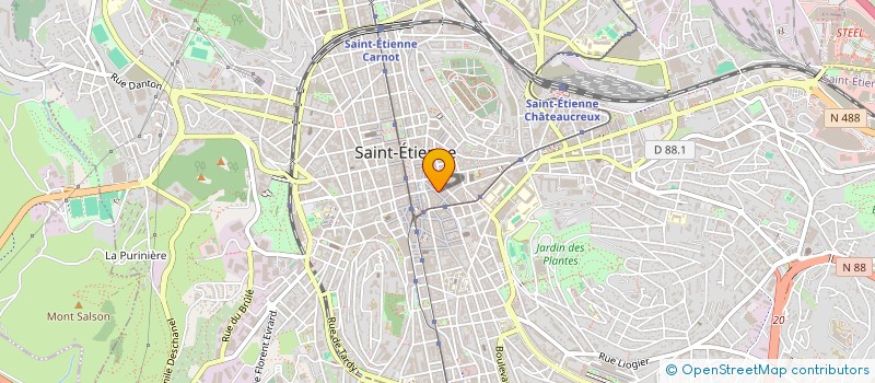 localisation de l'entreprise MADAME NATHALIE CHARMOT  SAINT-ETIENNE