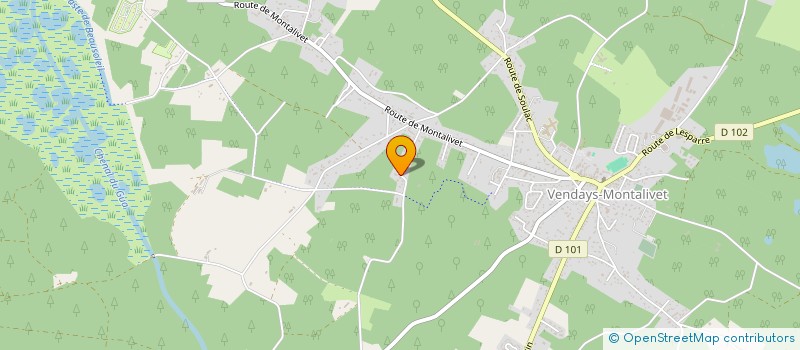 localisation de l'entreprise MADAME NATHALIE CHARRIER  VENDAYS-MONTALIVET