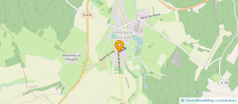 localisation de l'entreprise MADAME NATHALIE CHARRON  FRETIGNEY-ET-VELLOREILLE