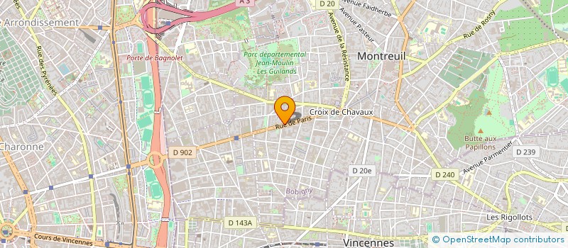 localisation de l'entreprise MADAME NATHALIE CHARTON à MONTREUIL