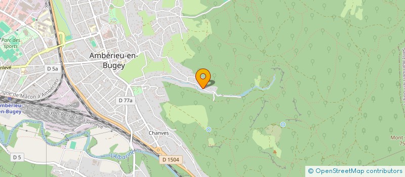 localisation de l'entreprise MADAME NATHALIE CHARVET  AMBERIEU-EN-BUGEY