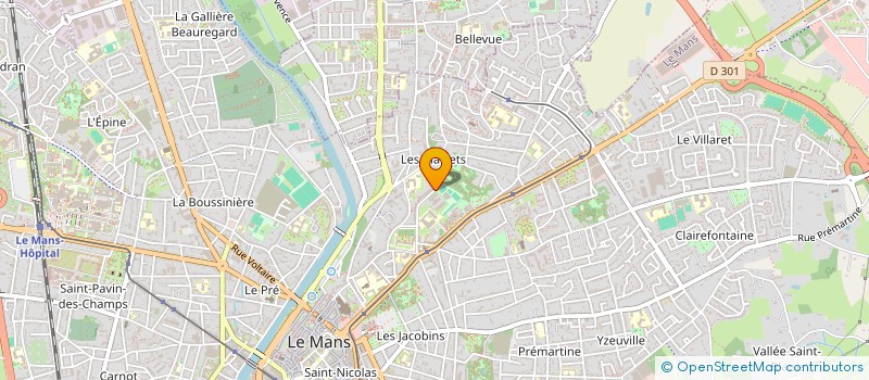 localisation de l'entreprise MADAME NATHALIE CHASTAING  LE MANS